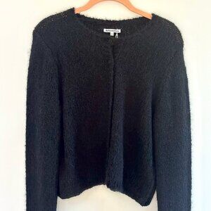 Reformation Clara Renew Black Cardigan